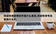 项目财务管理软件是什么意思,项目财务专员是做什么的